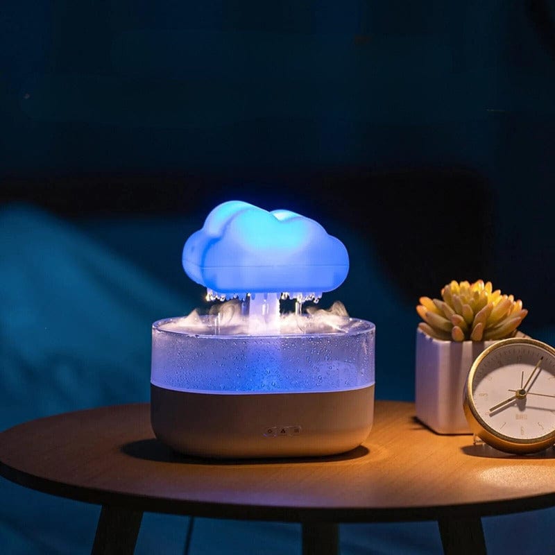 ZeniCloud humidificateur effet pluie couleur bleu