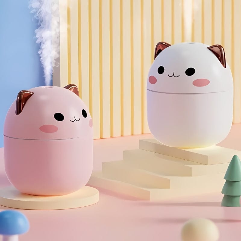 ZeniPet Humidificateur d'Air bébé chat rose et blanc